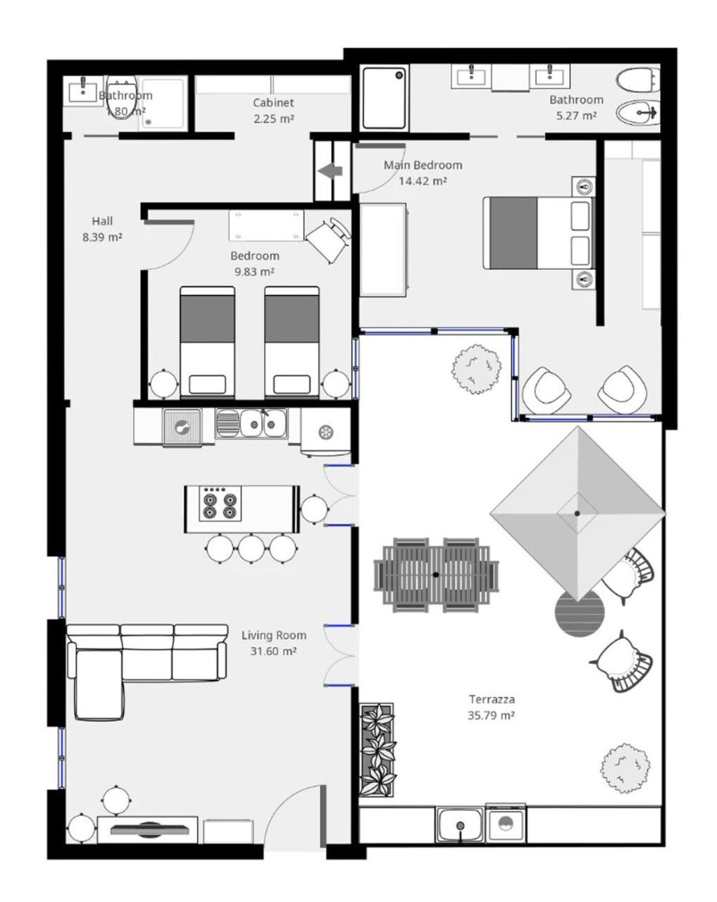Decharme Apartment With Terrace In Monti Rome Luaran gambar